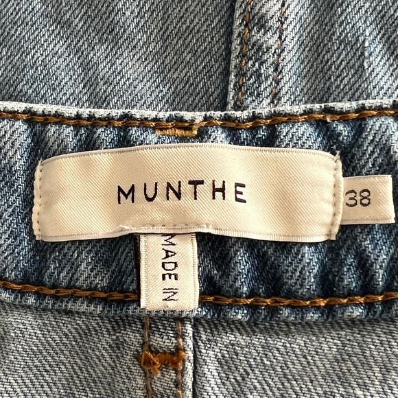 MUNTHE Mid Length Jean Skirt-Button Front Sz 38 (US 8)-Like NEW - Picture 10 of 14